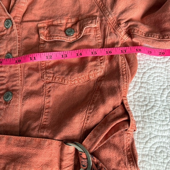 Pilcro Coral Button-Up Romper - Picture 9 of 11